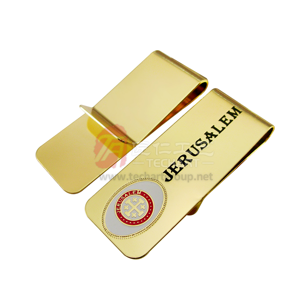 Jerusalem - themed gold - plated money clips .jpg