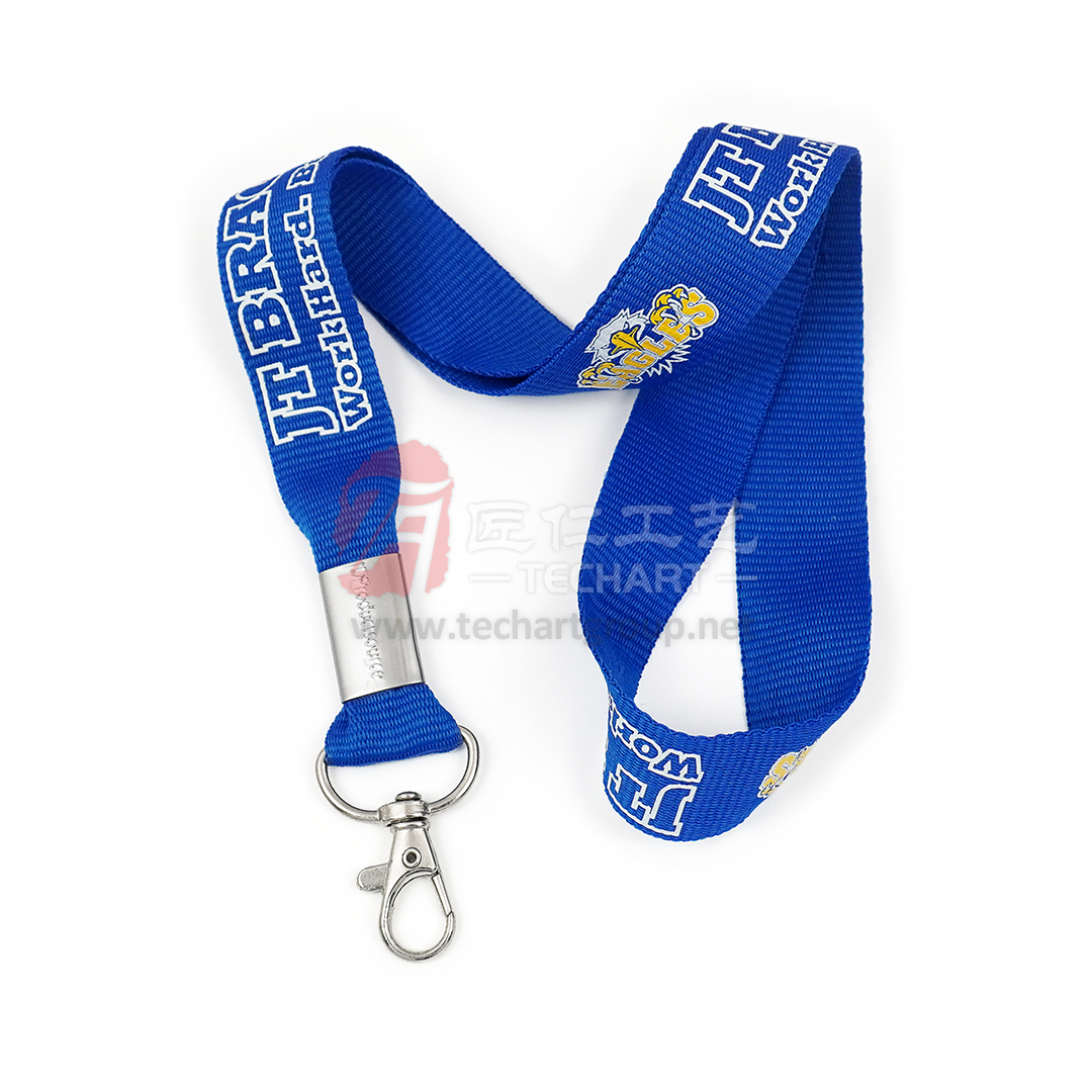 custom Blue Polyester Lanyard.jpg