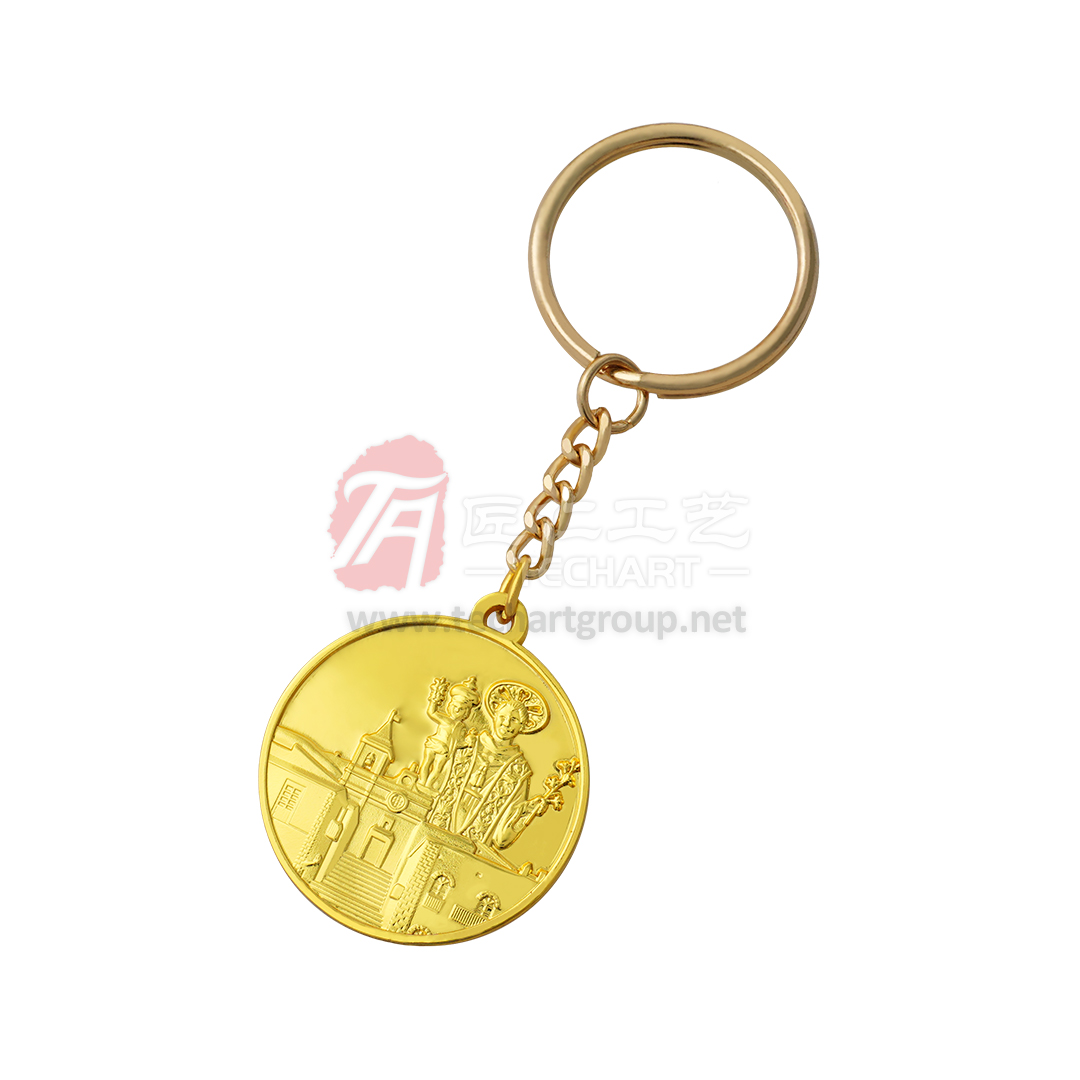 Gold plated Zinc Alloy Metal Key Chain.jpg