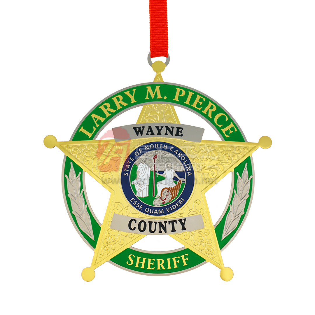 Sheriff's Office Photo Etched Brass Ornament.jpg