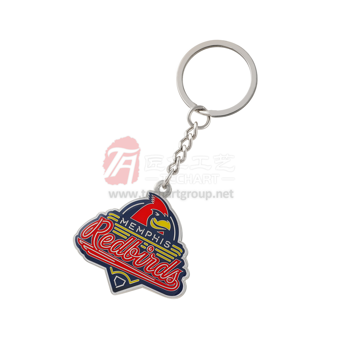 Baseball Soft Enamel Metal Key Chain.jpg