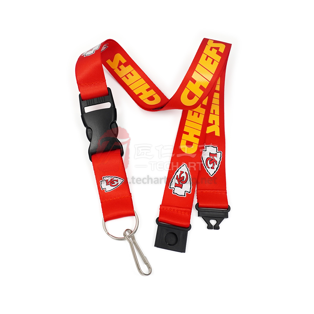 Red nylon lanyard with lobster clasp.jpg
