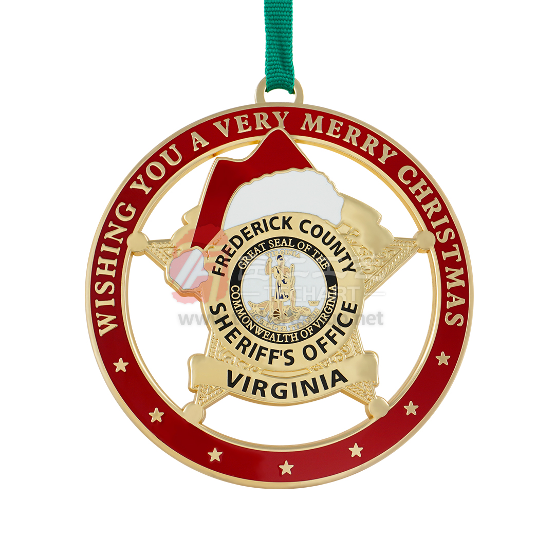 Sheriff's Office Metal Christmas Ornament.jpg