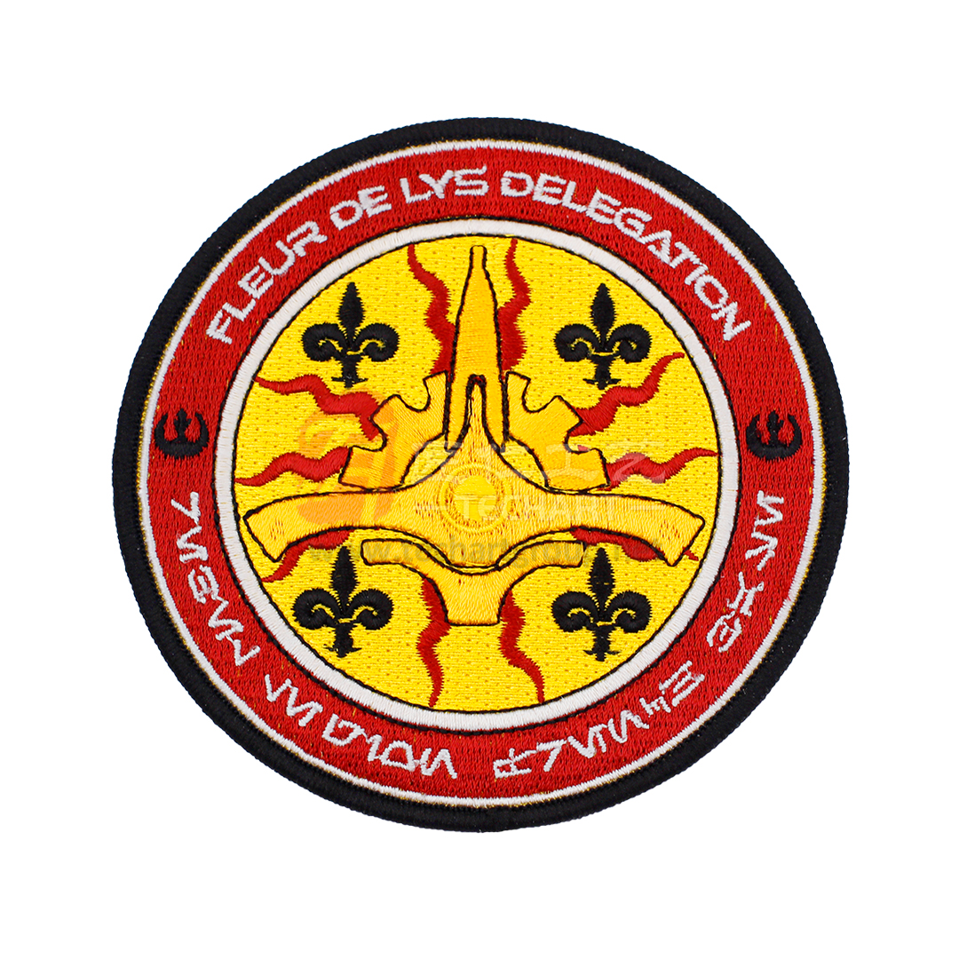 fleur de lys delegation embroidery patche.jpg