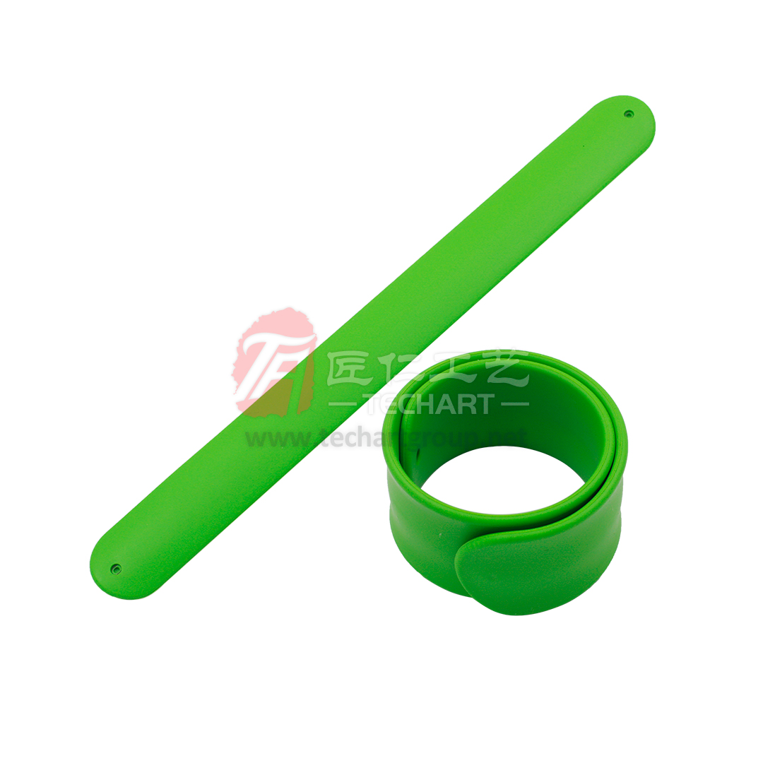Green Silicone Slap - on Wristband .jpg
