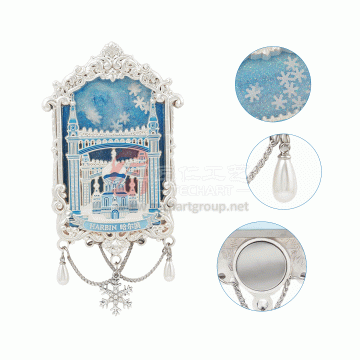 Custom Pearl Metal Fridge Magnets–Stylish & Sophisticated...