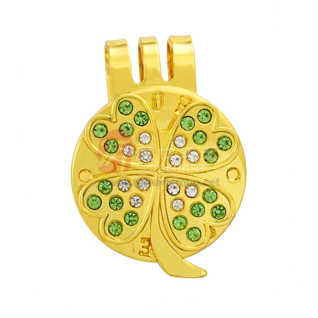 Custom Four Leaf Clover Golf Hat Clip.jpg