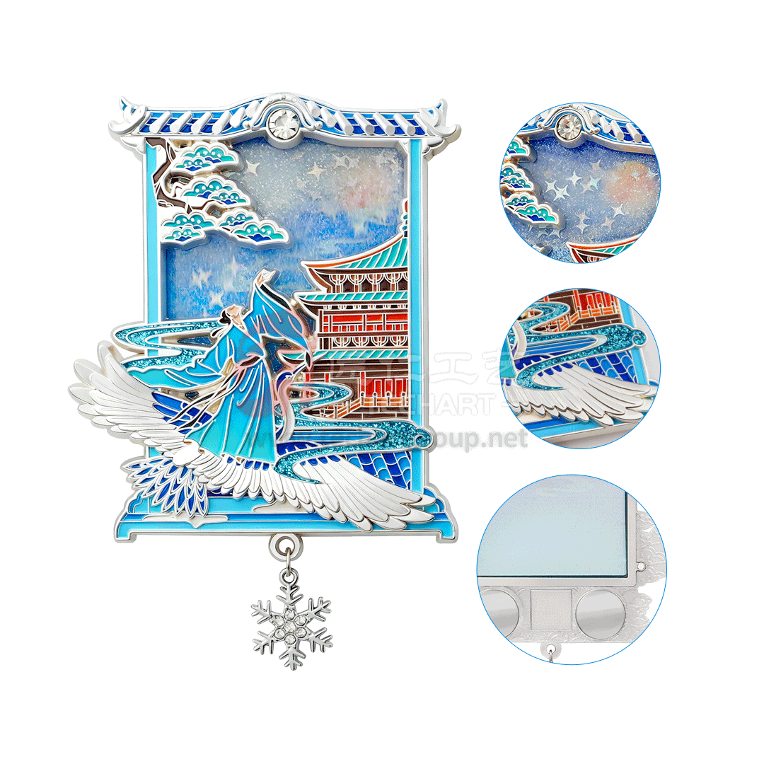 Custom Flowsand Chinese Style Tourism Fridge Magnet.gif