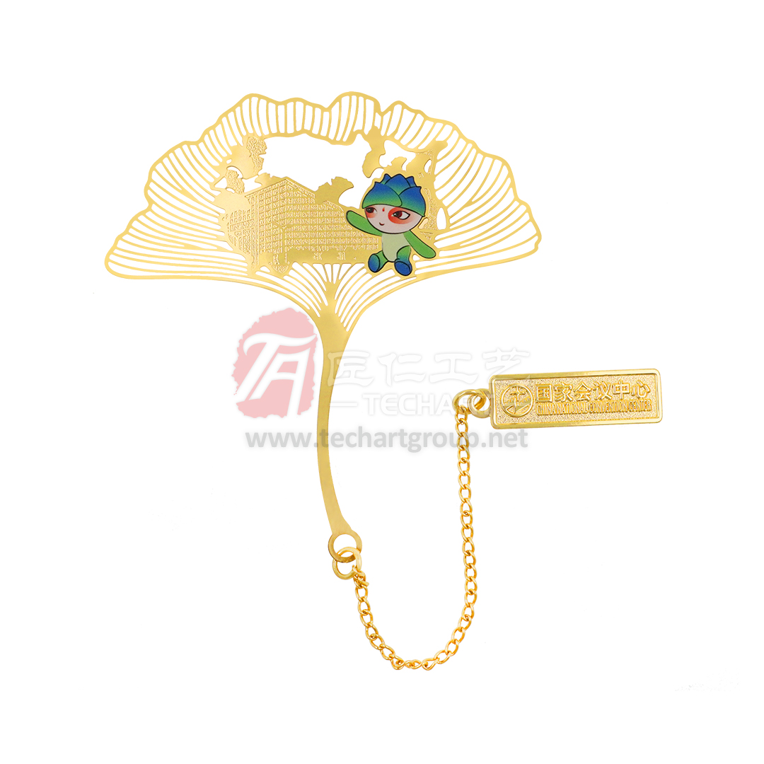 Photo Etched Gold Plated Printed Bookmark .jpg