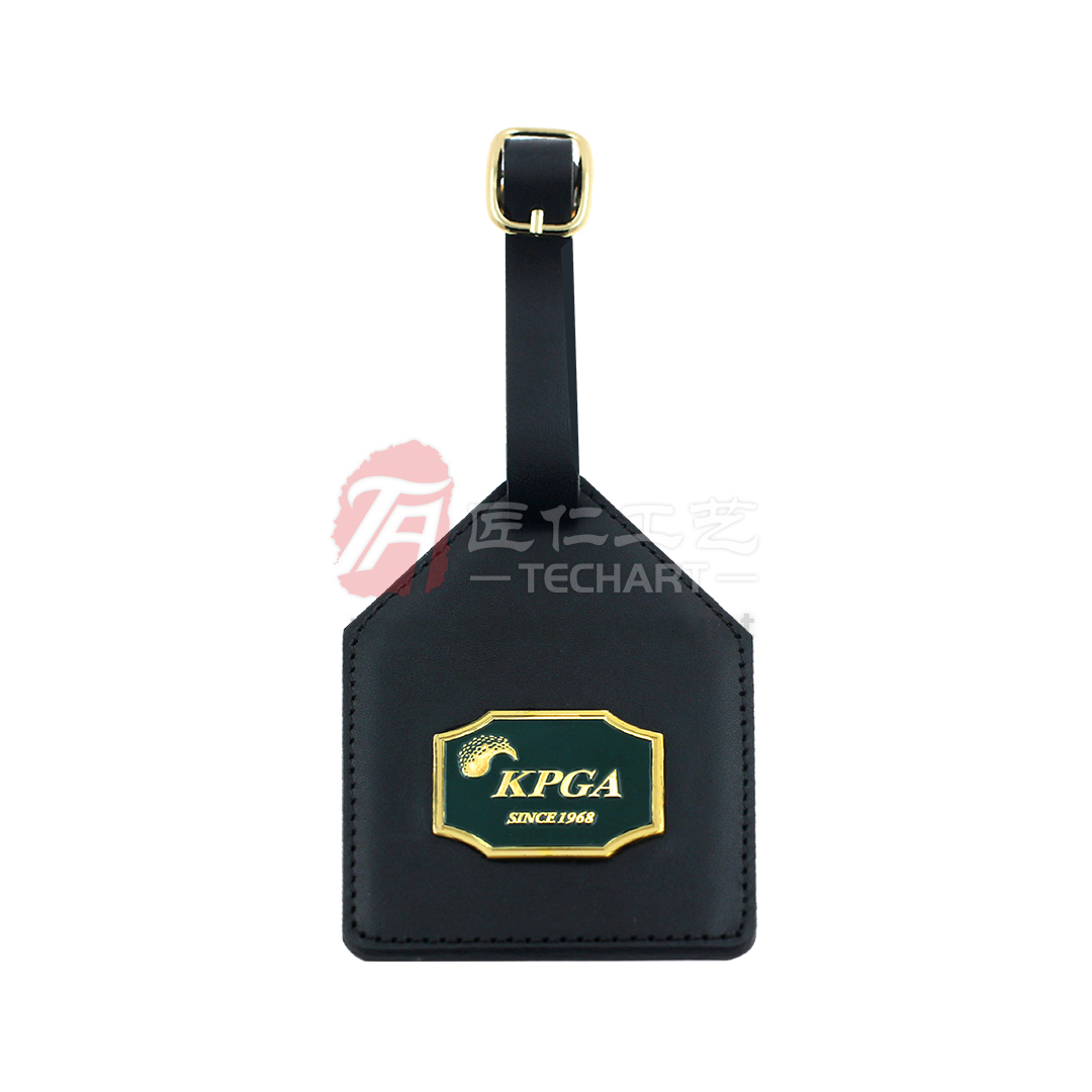 Golf Bag Tag with Leather Strap .jpg