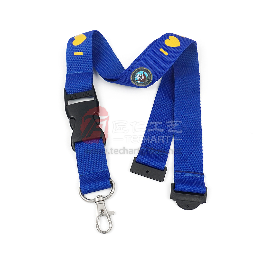 Customized Navy Polyester Lanyard.jpg