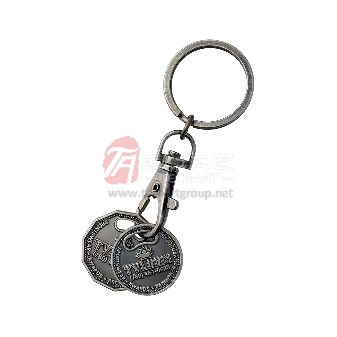 Antique style Trolley Coin Key Chain.jpg